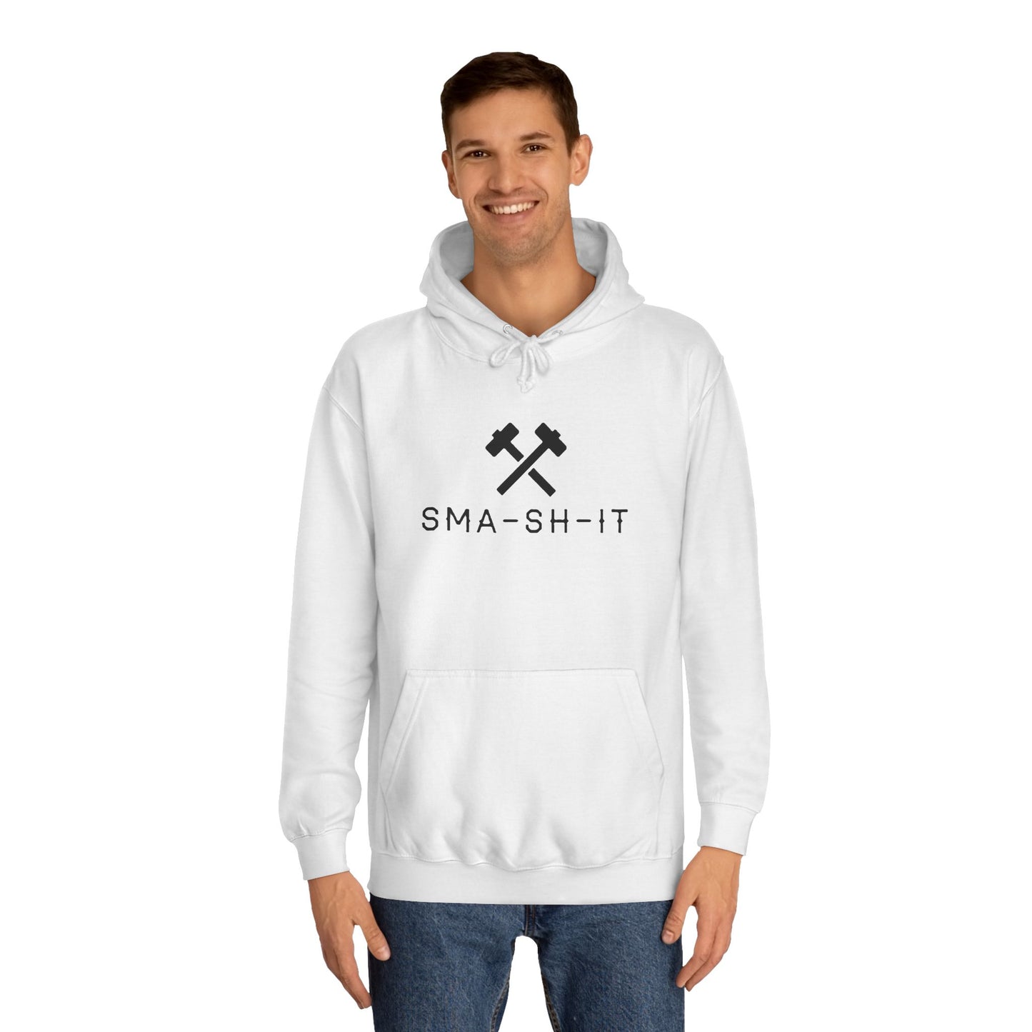 Men's black logo Sma-sh-it Hoodie UK