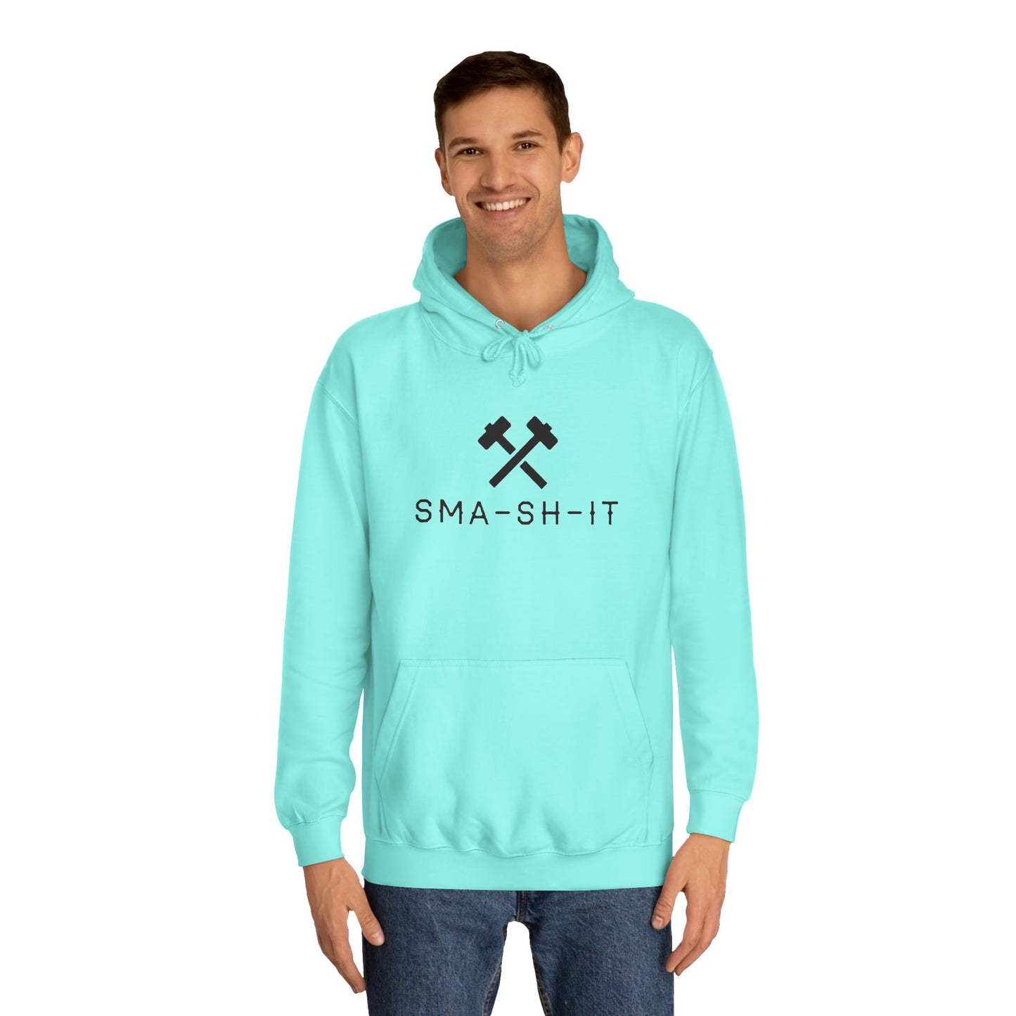 Men's black logo Sma-sh-it Hoodie UK