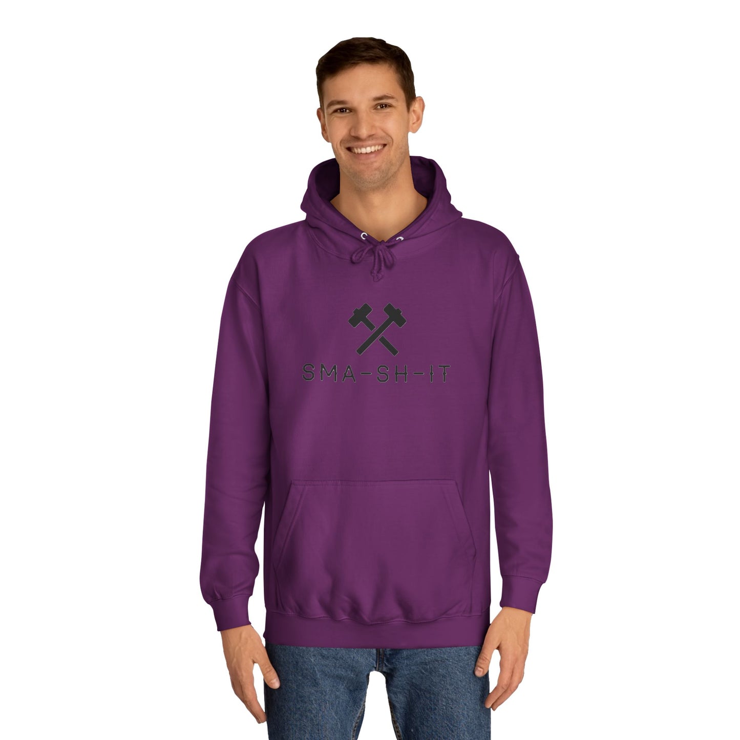 Men's black logo Sma-sh-it Hoodie UK