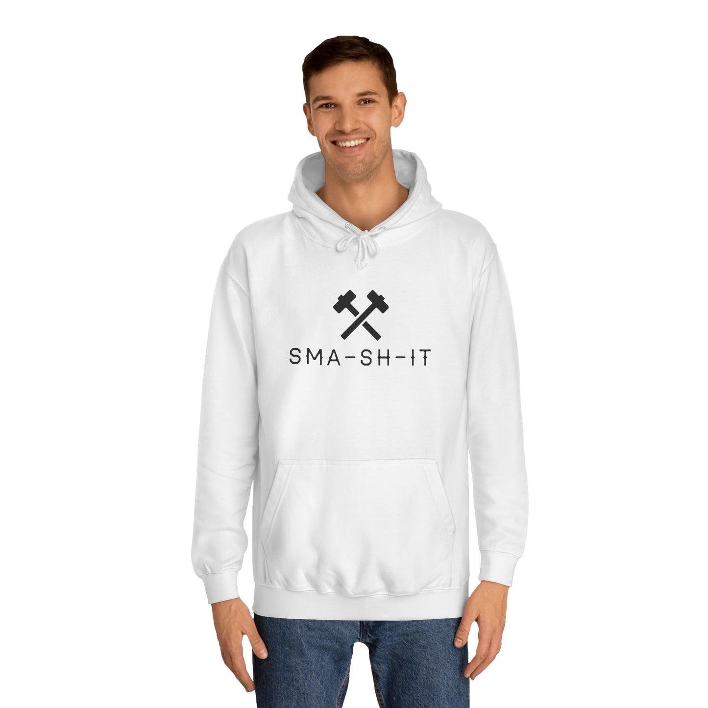 Men's black logo Sma-sh-it Hoodie UK