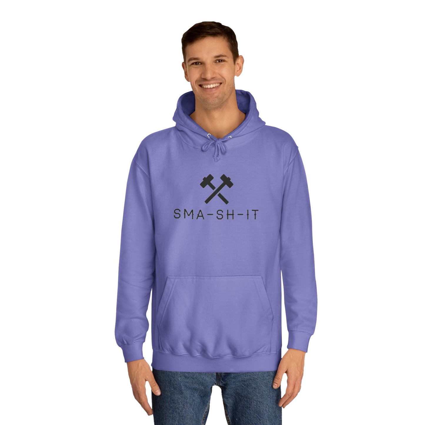 Men's black logo Sma-sh-it Hoodie UK