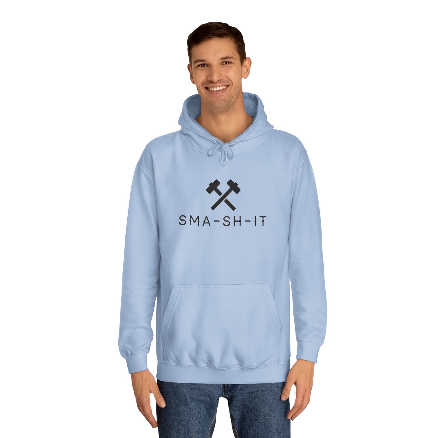 Men's black logo Sma-sh-it Hoodie UK